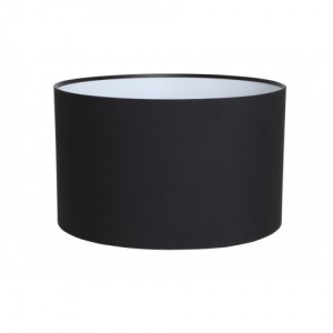 Lampenschirm schwarz Zylinder-Form, Farbe schwarz, Ø 45 cm