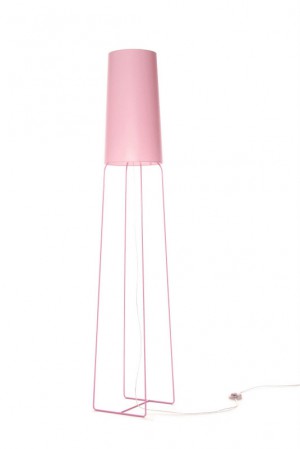 Stehleuchte rosa, moderne Stehlampe rosa mit Lampenschirm
