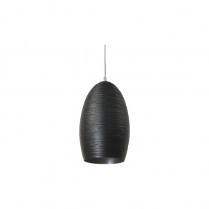 Moderne Hängeleuchte Lampenschirm aus Aluminium, Hängelampe Farbe schwarz, Durchmesser 30 cm