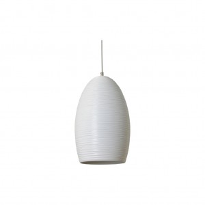 Moderne Hängeleuchte Lampenschirm aus Aluminium, Hängelampe Farbe weiß, Durchmesser 25 cm