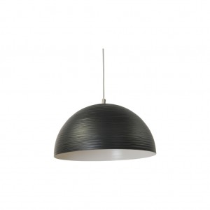 Moderne Hängeleuchte Lampenschirm aus Aluminium, Hängelampe Farbe schwarz, Durchmesser 35 cm
