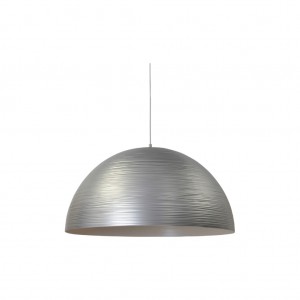 Moderne Hängeleuchte Lampenschirm aus Aluminium, Hängelampe Farbe silber, Durchmesser 35 cm
