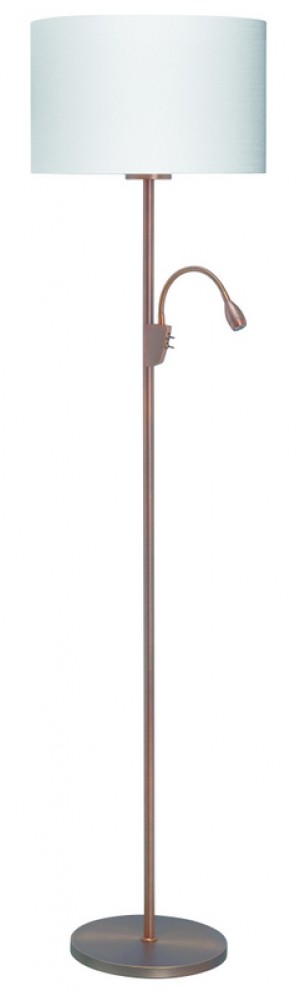 Stehlampe bronze - weiß modern Stehleuchte bronze - weiß