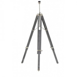 Lampenfuß grau für eine Stehlampe, Stehlampe grau-Chrome, Höhe 100-180 cm