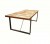 Esstisch Industriedesign, Tisch Metall Holz, Länge 200 cm