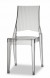 Design Stuhl modern recyclebarer Kunststoff transparent