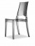 Stuhl Kunststoff transparent grau, Outdoorstuhl Kunststoff