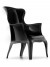 Design Sessel  aus Polykarbonat, Farbe schwarz