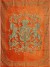 Decke, Plaid, Farbe orange, Größe 175 x 235 cm