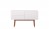 Design Sideboard/ TV-Schrank aus Holz (Eiche), MDF, glänzend weiß