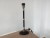 Lampenfuß schwarz-silber für Tischleuchtel, Tischlampe schwarz, Höhe 43 cm