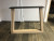 2er Set Tischgestell Holz Eiche, Holzuntergestell für Tische, Breite 94 cm