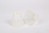 KIemmschirm Organza Weiß, Lampenschirm für Kronleuchter, Form rund Ø 14 cm