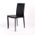 Stuhl aus Lederfaserstoff, Stuhl schwarz