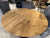 Tischplatte Eiche massiv rund, runde Tischplatte Schweizer-Kante. Esstischplatte rund Eiche, Durchmesser 120 cm