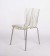 Design Stuhl transparent mit eingelassenem Schilfgras