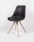 Stuhl gepolstert  Gestell aus Massivholz, Stuhl Farbe schwarz