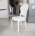 Stuhl Barock aus Polycarbonat, weiß-creme