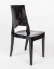 Design Stuhl modern, Outdoor Stuhl aus Kunststoff schwarz