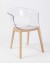 Design Stuhl transparent, Stuhl mit Armlehne