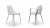 Stuhl weiß, Designstuhl aus Aluminium, Gartenstuhl In- und Outdoor geeignet