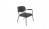 Stuhl grau Metallgestell schwarz mit Armlehne, Sitzhöhe 42 cm