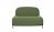 Sofa grün Metallgestell schwarz, gepolstert, Sitzhöhe 42 cm