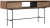 Konsole schwarz Naturholz braun, Sideboard Holz Naturholz,  Breite 160 cm