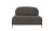 Sofa grau Metallgestell schwarz, gepolstert, Sitzhöhe 42 cm