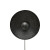 Wandlampe Durchmesser 35 cm, schwarz, Metall, Wandleuchte 