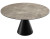 Esstisch rund Keramik-Tischplatte rund, runder Tisch Keramik Tischplatte,  Tisch taupe-grau rund,  Durchmesser 150 cm