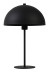 Tischlampe schwarz, Tischleuchte schwarz, schwarze Tischlampe Metall, Höhe 45 cm