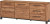 Sideboard Massivholz braun, Anrichte Metall Holz,  Breite 220 cm