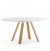 Tisch weiß rund , Esstisch rund weiß, Konferenztisch rund weiß, Durchmesser 159 cm