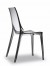 Stuhl grau transparent, Stuhl stapelbar, Gartenstuhl transparent grau