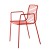Gartenstuhl rot Metall, Stuhl rot Metall stapelbar, Metall Stuhl rot, Gartenstuhl mit Armlehne