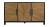 Sideboard braun, Anrichte modern Eiche furniert, Breite 160 cm