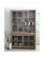 Geschirrschrank Landhaus, Bücherschrank Massivholz in vier Farben,  Breite 150 cm