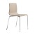 Stuhl taupe, Stuhl stapelbar verchromtes Gestell, Design Stuhl taupe