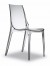 Stuhl transparent, Stuhl stapelbar, Stuhl Outdoor Kunststoff, Gartenstuhl transparent