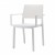 Stuhl mit Armlehne, Indoor, Outdoor, weiß, aus Kunststoff, Stapelbar