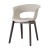 Design Stuhl in sand, aus Textil, massiv Holz, Kunststoff, mit Armlehne