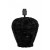 Lampenfuß Tischlampe Rattan schwarz, Tischleuchte schwarz Rattan,  Durchmesser 30 cm