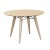 Moderner Tisch rund, Gestell aus Massivholz, Ø 110 cm