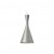 Moderne Hängeleuchte Lampenschirm aus Aluminium, Hängelampe Farbe silber, Durchmesser 20 cm