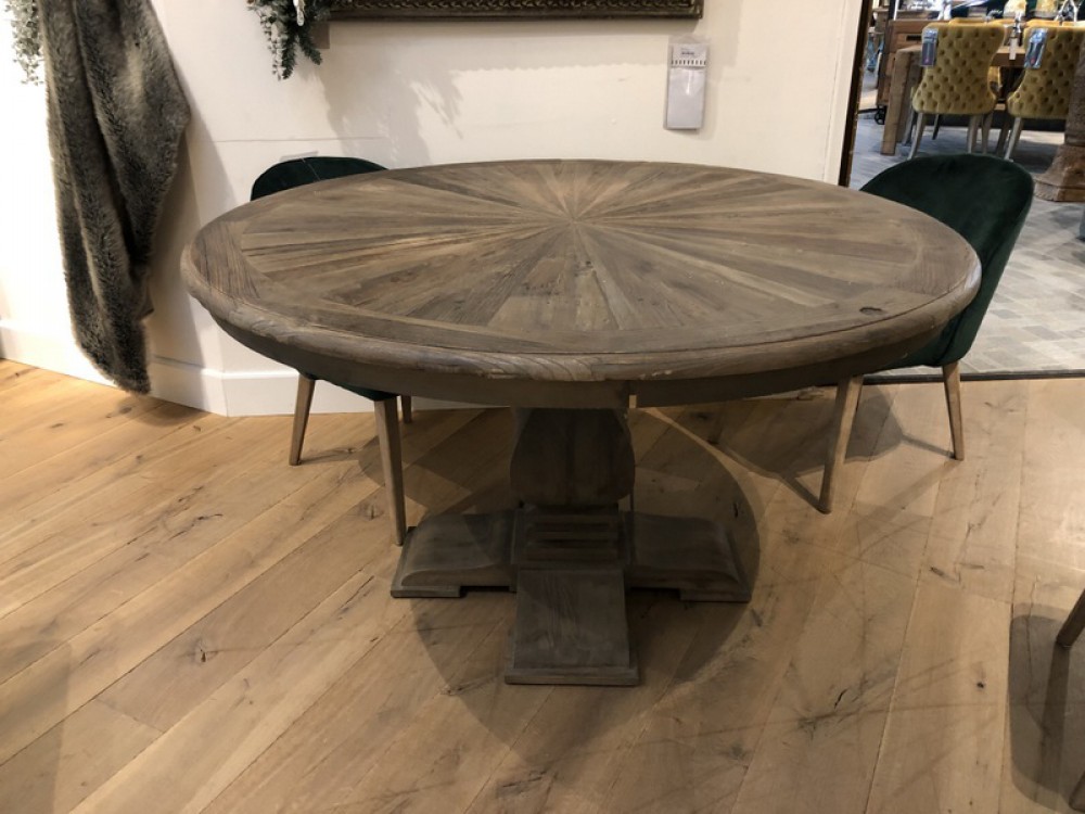 Tisch rund Massivholz, runder Esstisch Massivholz, Durchmesser 140 cm