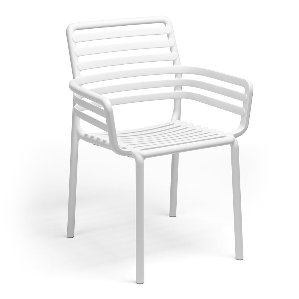 Armlehne Kunststoff mit Stuhl Gartenstuhl Gartenstuhl weiß, Armlehne mit weiß, weiß, Gartenstuhl weiß