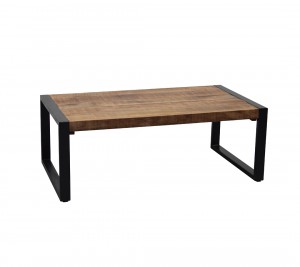 Couchtisch Industriedesign,  Tisch  Metall Holz, Breite 110 cm