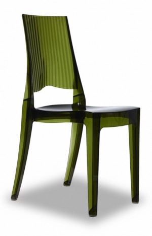 Design Stuhl grün Kunststoff, Outdoorstuhl Kunststoff grün