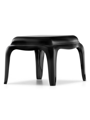 Beistelltisch schwarz Kunststoff, Couchtisch italienisches Design, Farbe schwarz